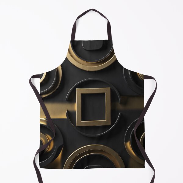 Item preview, Luxury Gold and Black Geometric Pattern designed and sold by IntelliMindDesigns.