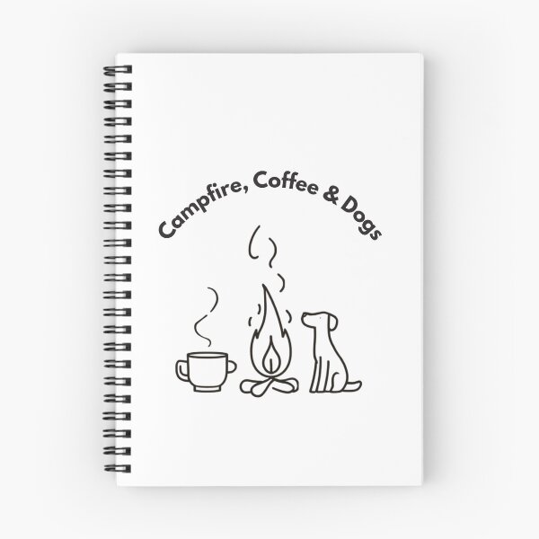Item preview, Campfire Coffee & Dogs Cozy Outdoor Camping Quote Design designed and sold by gluxdesing.