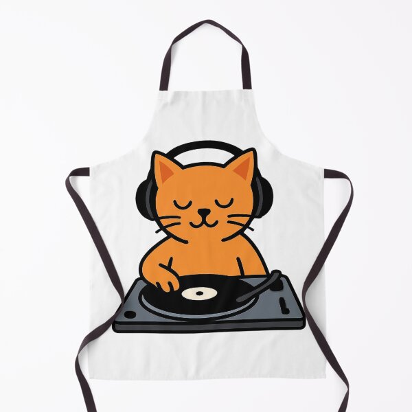 Item preview, Cool Cat DJ Scratching Vinyl Records designed and sold by Form & Fauna.
