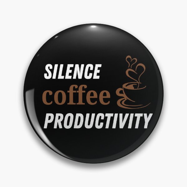 Item preview, Silence and Coffee Productivity Shirt – Introvert Work Coffee T-Shirt designed and sold by Line-Mood1⭐️⭐️⭐️⭐️⭐️.
