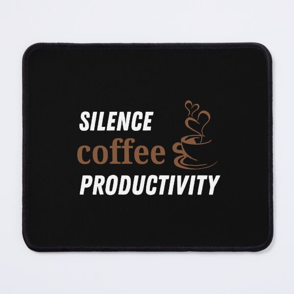 Item preview, Silence and Coffee Productivity Shirt – Introvert Work Coffee T-Shirt designed and sold by Line-Mood1⭐️⭐️⭐️⭐️⭐️.