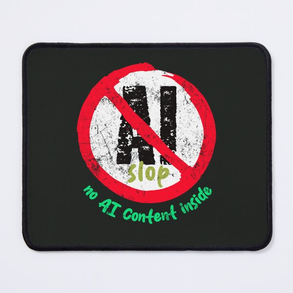 Item preview, No AI Symbol - No AI content Inside designed and sold by Frank J. Art.