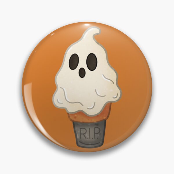 Item preview, Ghost Ice Cream Cone – Cute Halloween Summerween Treat designed and sold by DerpCat Sketches.