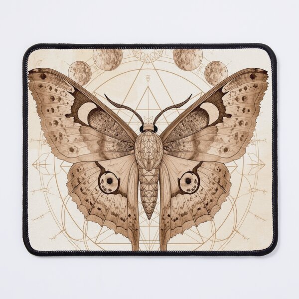 Item preview, Celestial Moth Vintage Illustration | Lunar Butterfly Gothic Aesthetic | Moon Phase Insect Art designed and sold by Biedroneczka.