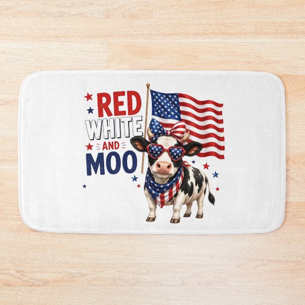 Item preview, Red White and Moo | Funny Patriotic USA Cow Design  designed and sold by Cutie Galore.