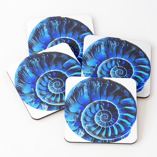 Item preview, Oceanic Blue Spiral Shell designed and sold by Gdmark.