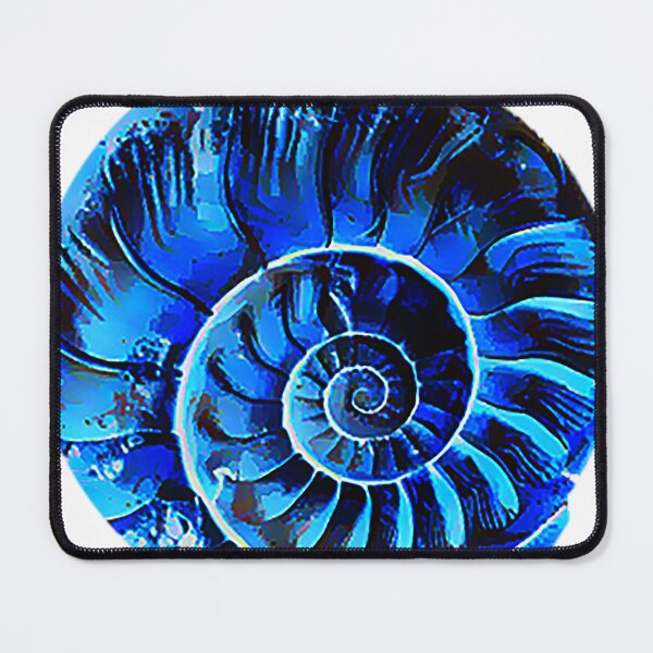 Item preview, Oceanic Blue Spiral Shell designed and sold by Gdmark.