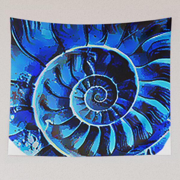 Item preview, Oceanic Blue Spiral Shell designed and sold by Gdmark.