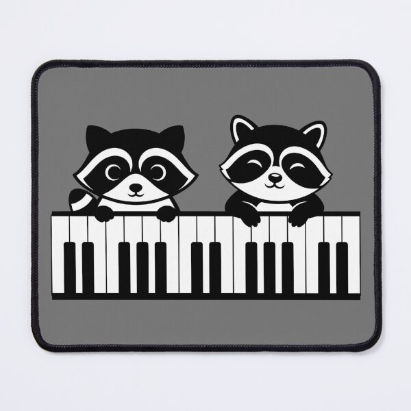 Item preview, Raccoon piano duet designed and sold by InkRiot Studios.