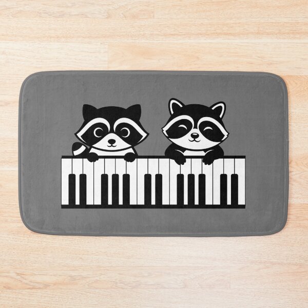 Item preview, Raccoon piano duet designed and sold by InkRiot Studios.