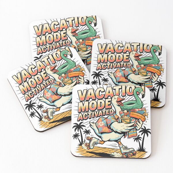Item preview, Vacation Mode Activated | Funny Goose on Roller Skates Hawaiian Shirt Flamingo Float Retro Summer Tee designed and sold by BumbleBloom7.