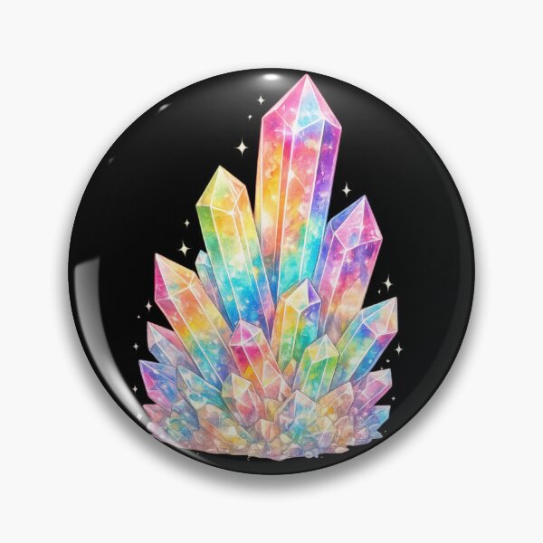 Item preview, Rainbow Crystal Cluster Holographic Art designed and sold by jgvisualarts.