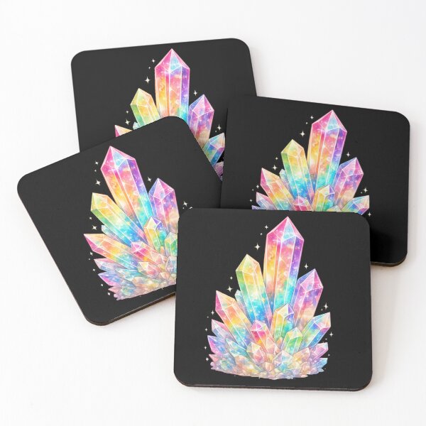 Item preview, Rainbow Crystal Cluster Holographic Art designed and sold by jgvisualarts.