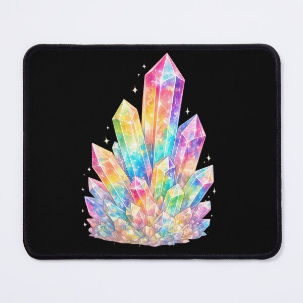 Item preview, Rainbow Crystal Cluster Holographic Art designed and sold by jgvisualarts.