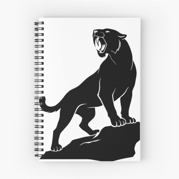 Item preview, Black Panther Silhouette Roaring on Rock | Transparent PNG  designed and sold by arifali786.