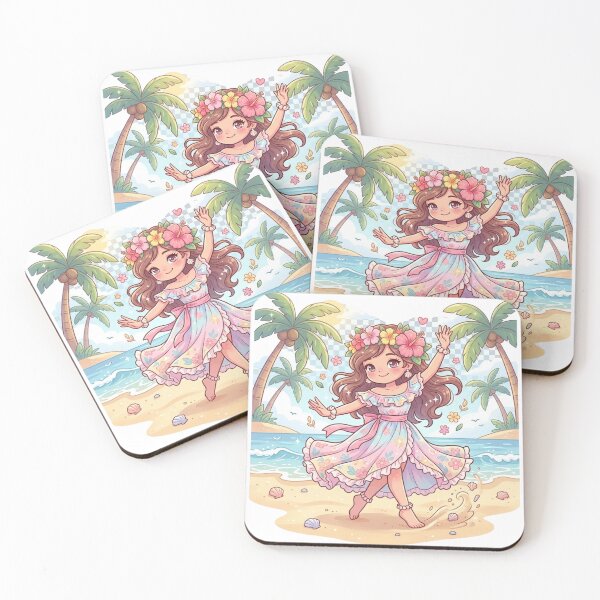 Item preview, Tropical Girl Dancing on Beach designed and sold by MyshopnameSell.