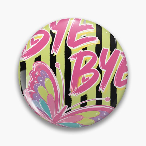 Item preview, Bye Bye Butterfly Funny Striped Teacher Last Day of School Art designed and sold by VGAfanatic.