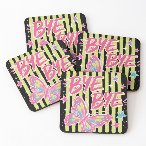 Item preview, Bye Bye Butterfly Funny Striped Teacher Last Day of School Art designed and sold by VGAfanatic.