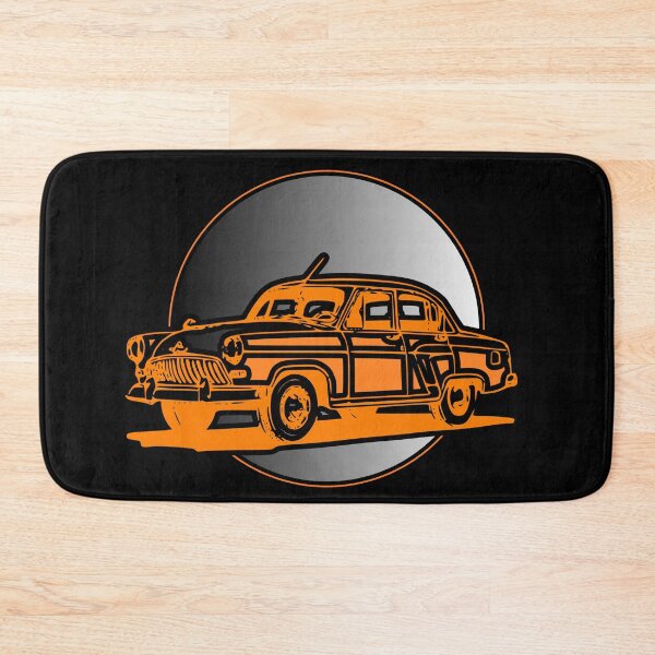 Item preview, Retro Orange Classic Car – Vintage Automotive Illustration designed and sold by Jankes88.