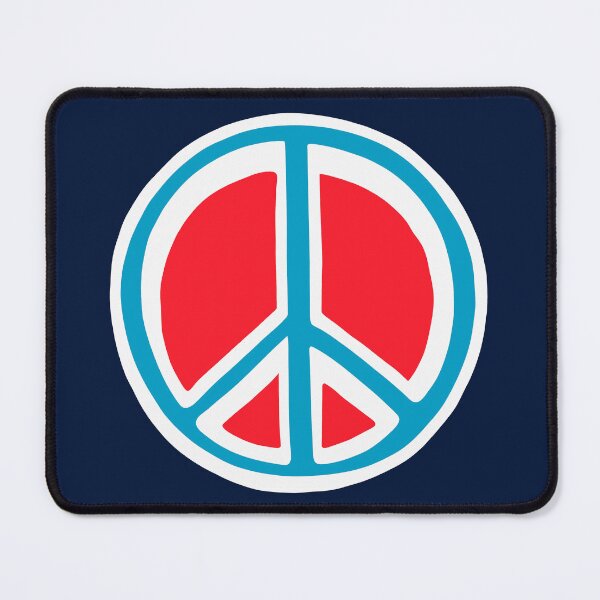 Item preview, Red, White, Blue PeacevSymbol designed and sold by AmbientArtCo.
