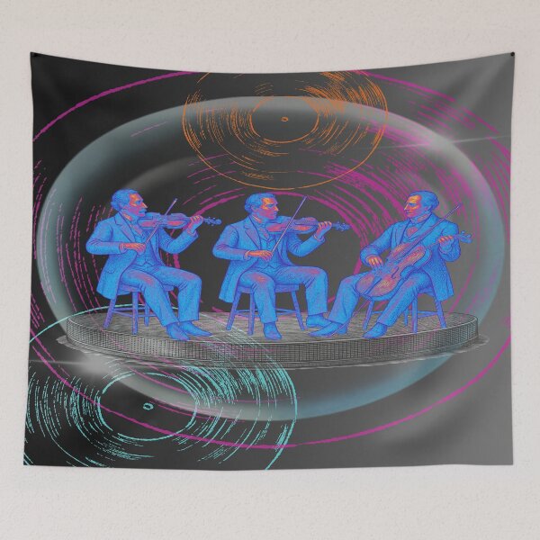 Item preview, A String Instrument Trio Sketched Color designed and sold by BrightrDayMusicArt.