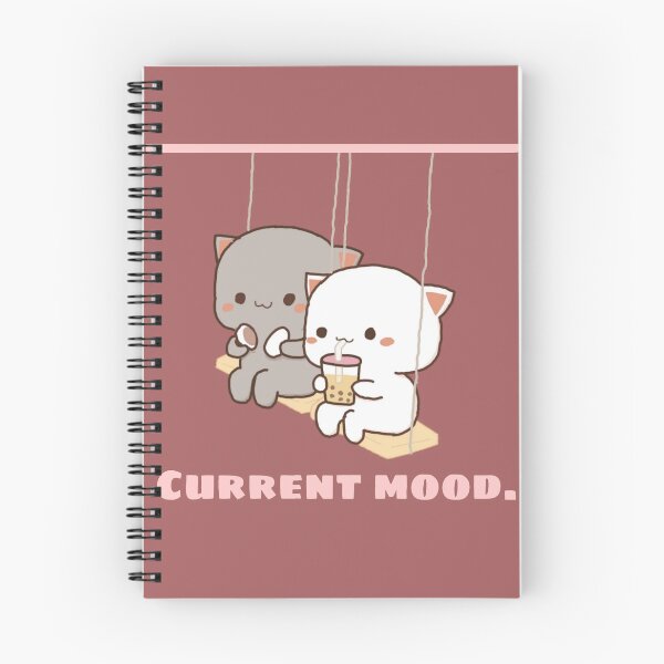 Item preview, Current Mood Cute Cats Drinking Boba Milk Tea designed and sold by FMSeamlessArt.