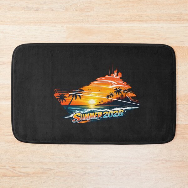 Item preview, Summer 2026 Luxury Yacht Sunset Retro Design designed and sold by Les-Ink-Studio.