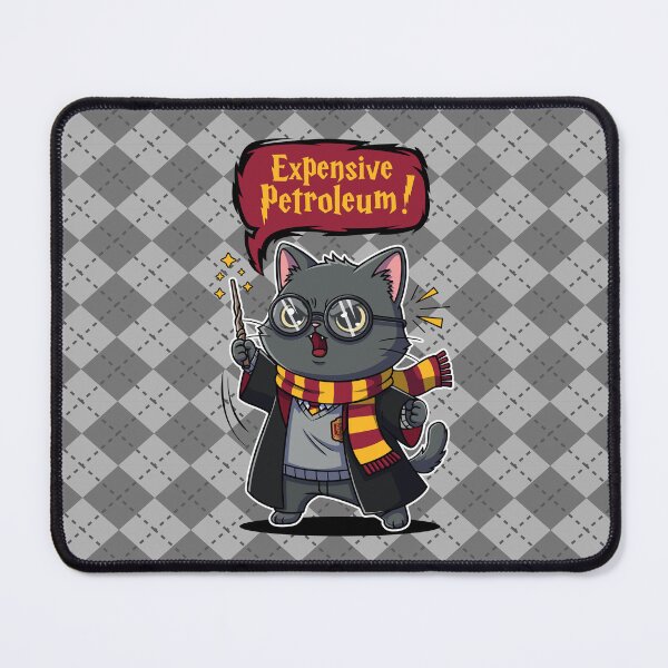 Item preview, Kitten Potter Gray Cat - Expensive Petroleum! Funny Cats designed and sold by Juka-Arts-CC.