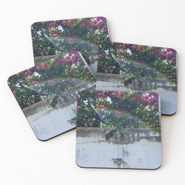 Item preview, Bougainvillea Tropical Flowers Pink Magenta Over White Wall designed and sold by Ayiti-Mar.