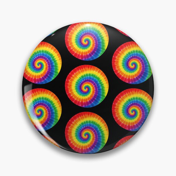 Item preview, Rainbow Tie Dye Spiral Circle designed and sold by jgvisualarts.