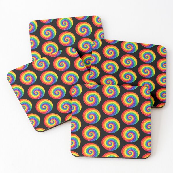 Item preview, Rainbow Tie Dye Spiral Circle designed and sold by jgvisualarts.