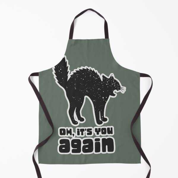 Item preview, Oh, Its You Again - bristling black cat designed and sold by StellarBees.
