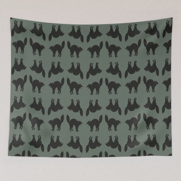 Item preview, Oh, Its You Again - bristling black cat designed and sold by StellarBees.