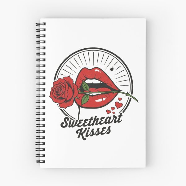 Item preview, Vintage Red Lips Rose Retro Pin-Up Sticker | 1950s Americana Classic Art Decal designed and sold by Ditstyle.
