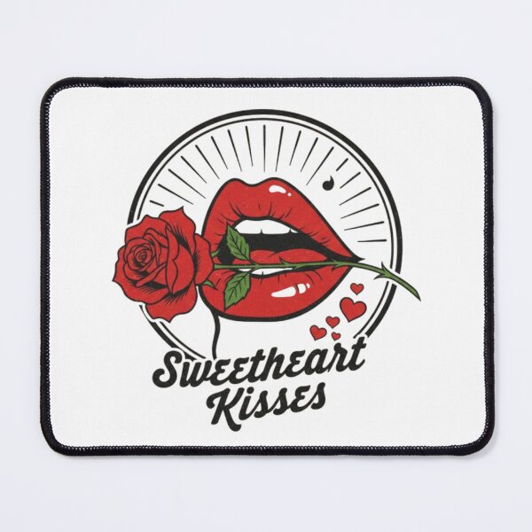 Item preview, Vintage Red Lips Rose Retro Pin-Up Sticker | 1950s Americana Classic Art Decal designed and sold by Ditstyle.