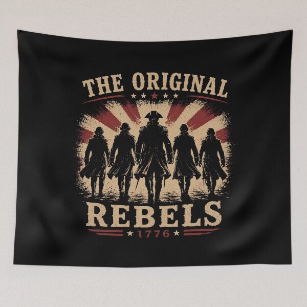 Item preview, The Original Rebels 1776 Founding Fathers designed and sold by TeesOnRosebud.