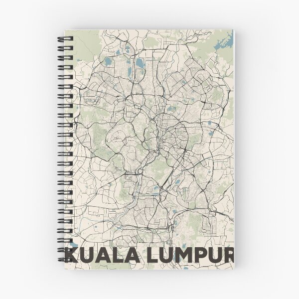 Item preview, Kuala Lumpur Map designed and sold by MapsNerd.
