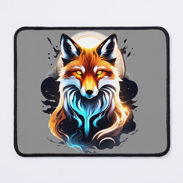 Item preview, Spiritual Neon Fox Illustration designed and sold by Ikbel Studio.