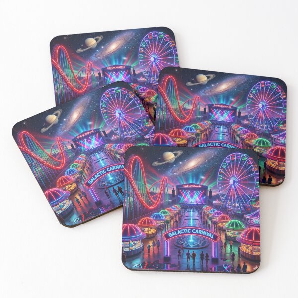Item preview, “Galactic Carnival: Neon Dreams in the Cosmos” designed and sold by RavenCrow444.
