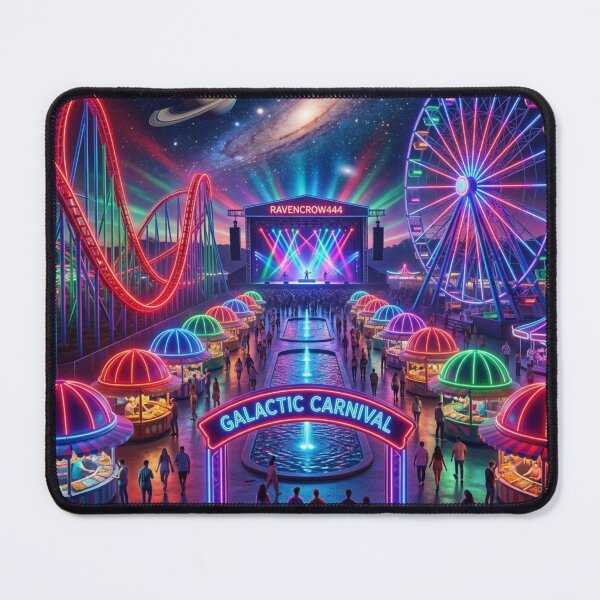 Item preview, “Galactic Carnival: Neon Dreams in the Cosmos” designed and sold by RavenCrow444.