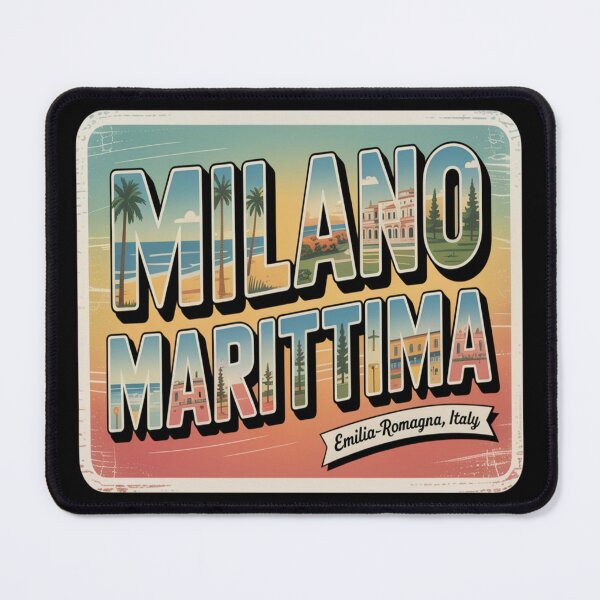 Item preview, Milano Marittima Vintage Postcard Sticker – Emilia‑Romagna Italy Retro Beach Art designed and sold by stickercuffs.