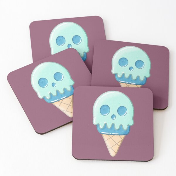 Item preview, Mint Ghost Ice Cream Cone – Cute Summerween Treat designed and sold by DerpCat Sketches.