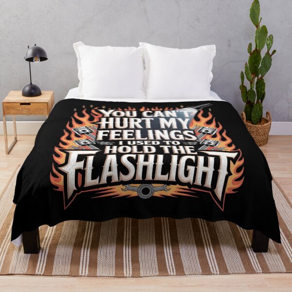 Item preview, You Can't Hurt My Feelings I Used To Hold The Flashlight Retro Mechanic Dad Humor designed and sold by Redgiant87x.