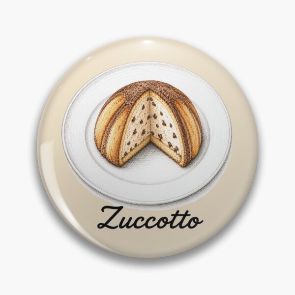 Artikelvorschau, Zuccotto – Illustration eines italienischen Desserts entworfen und verkauft von JOANNASKAH.