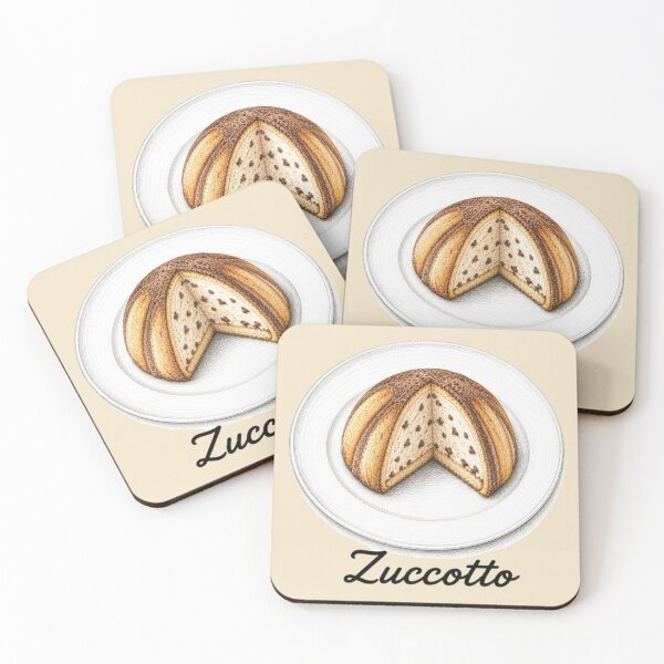 Item preview, Zuccotto – Italian Dessert Illustration designed and sold by JOANNASKAH.