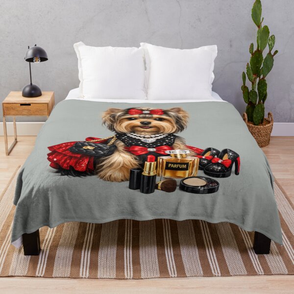 Item preview, Glamorous Yorkie Queen – Sparkle Dog Mom Design designed and sold by Yorkie Magic Studio .