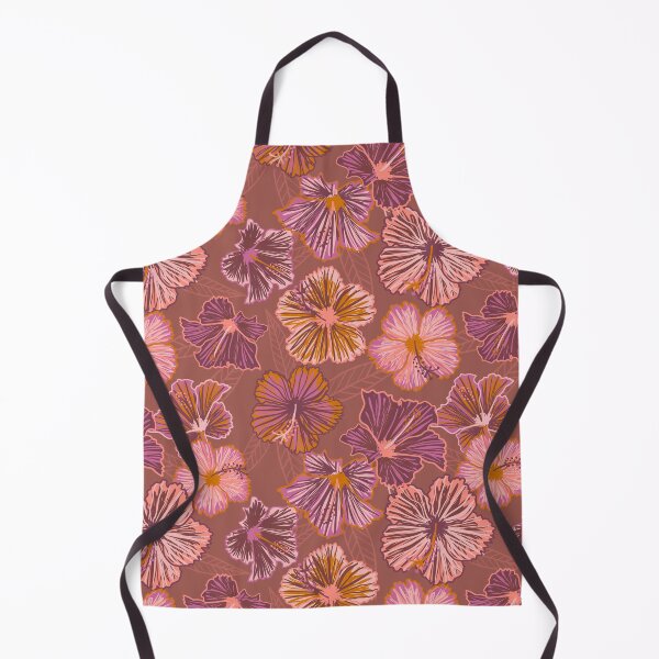 Item preview, Tropical Hibiscus Dusty Pink Botanical Boho Print designed and sold by anigui.
