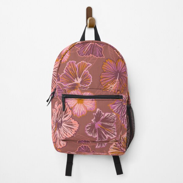 Item preview, Tropical Hibiscus Dusty Pink Botanical Boho Print designed and sold by anigui.