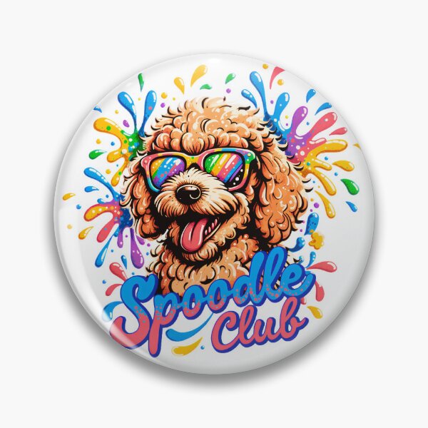 Item preview, Spoodle Club Color Splash Dog Design – Cute Spoodle Lover Gift designed and sold by ArcticFoxStudio.