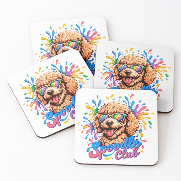 Item preview, Spoodle Club Color Splash Dog Design – Cute Spoodle Lover Gift designed and sold by ArcticFoxStudio.